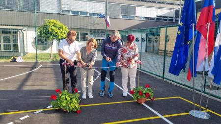Otvoritev obnovljenega igrišča pri OŠ Razkrižje